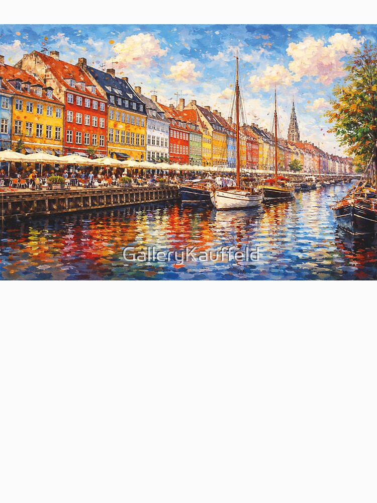 A Painting of Copenhagen, the Capital of Denmark – A Beautiful European City. by GalleryKauffeld