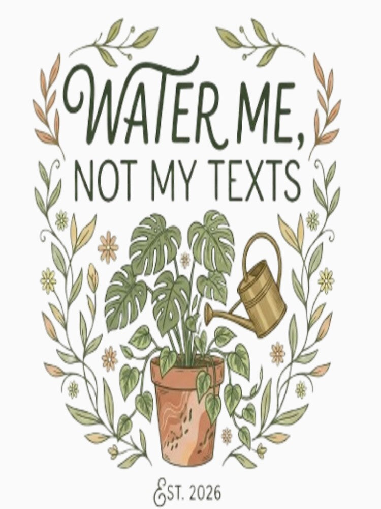 Water Me Not My Texts Funny Plant Lover Tote Bag by ArtsyElegance4U ⭐⭐⭐⭐⭐