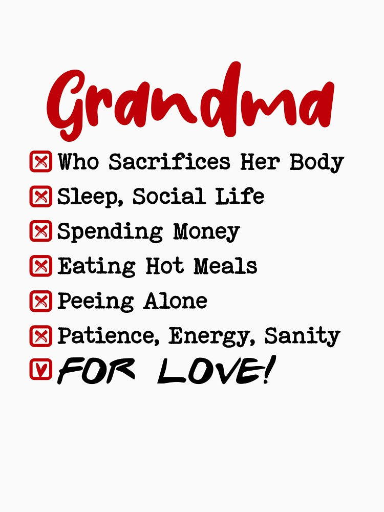 Mom Who Sacrifies Everything For Love Mothers Day Birthday Funny Gigi by EasyPrintGift