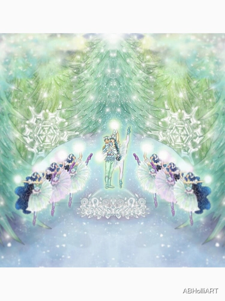 Waltz of the Snowflakes Version 2 Nutcracker Ballet Illustration by ABHolliART