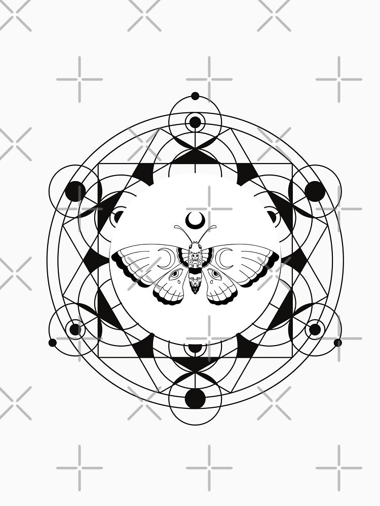 National Moth Week Gothic Design by Winter--Flowers