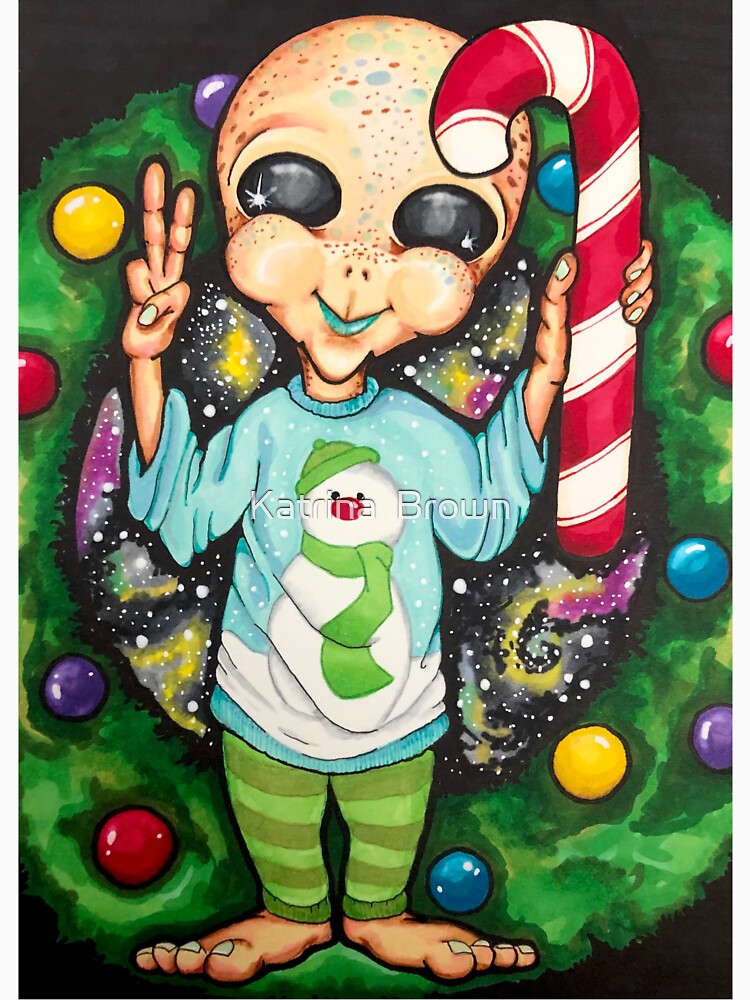 Galaxy Christmas by Katrina  Brown