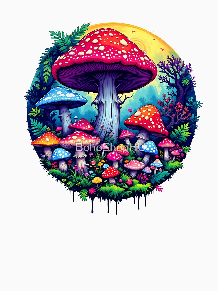 Colorful mushrooms by BohoShopHU