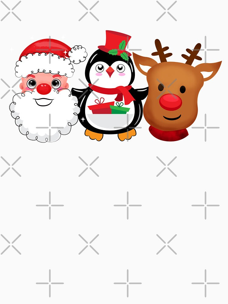 Merry Christmas Santa Reindeer Penguin by MisPuHoney