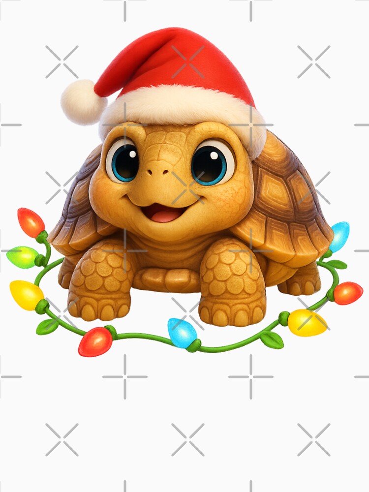 Sulcata Tortoise Christmas Lights by Sillytoe