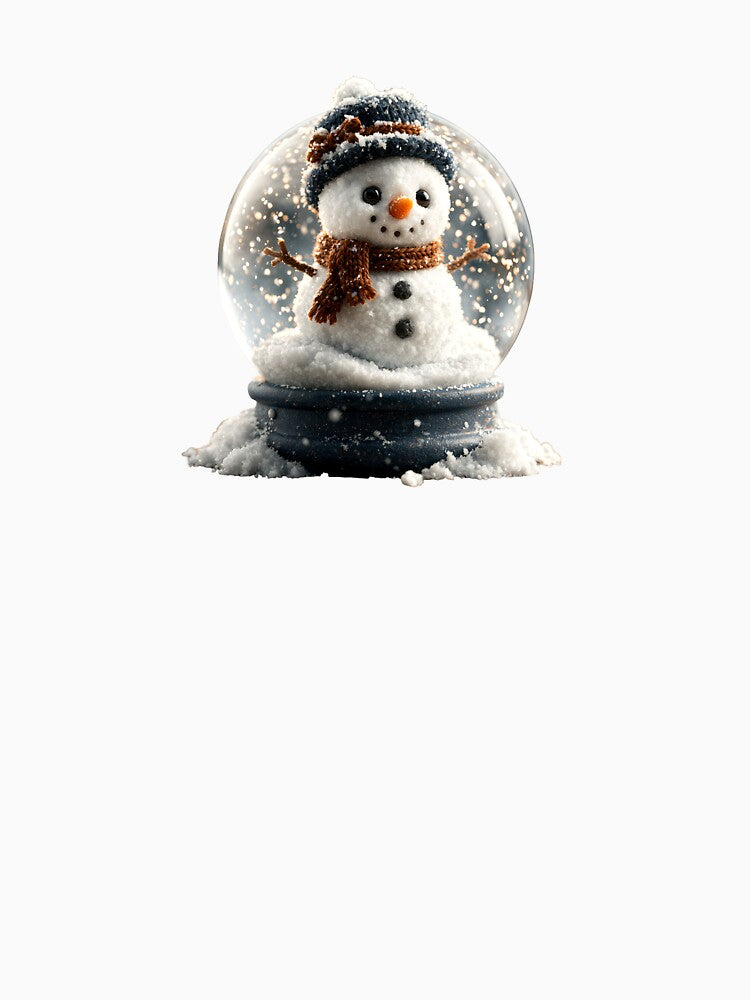 Cute Snowman in a Winter Snow Globe by colorful-white
