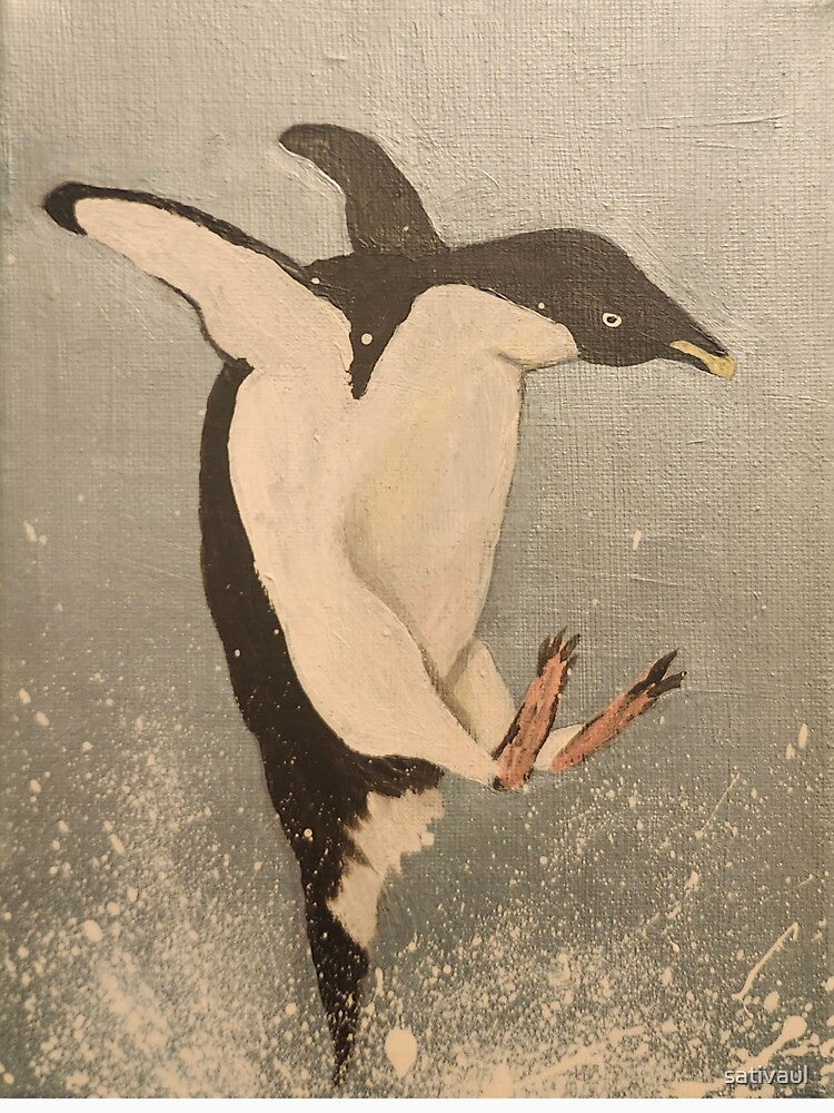 Jumping penguin by sativaul