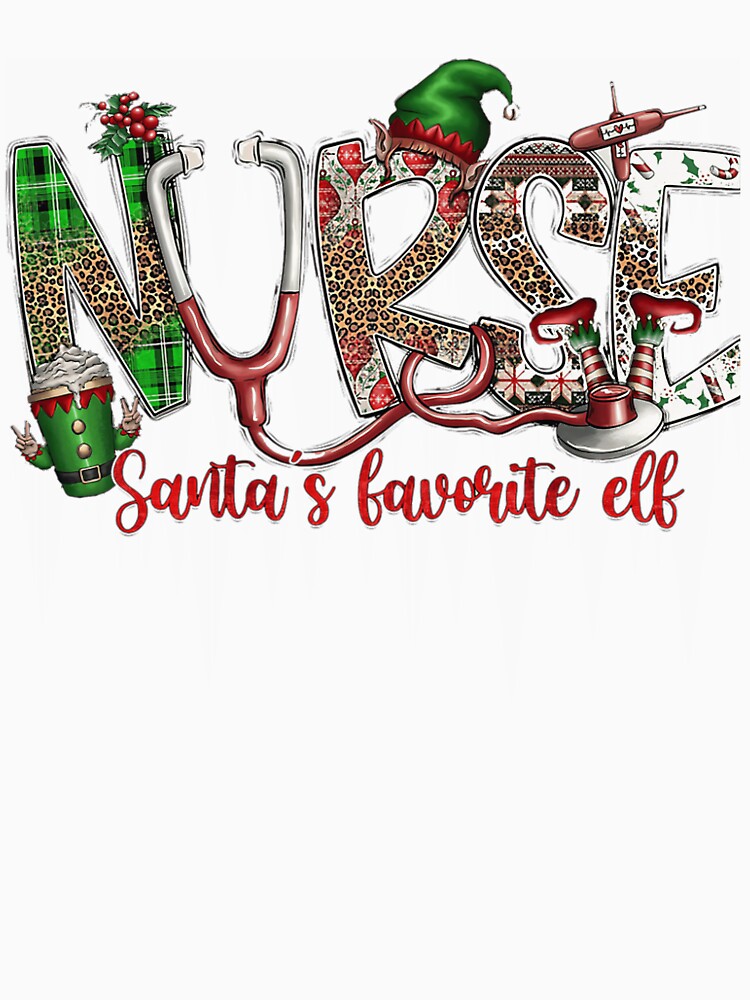 Retro Christmas Classic Nurse Favorite Merry Vintage Santas by Olincristie