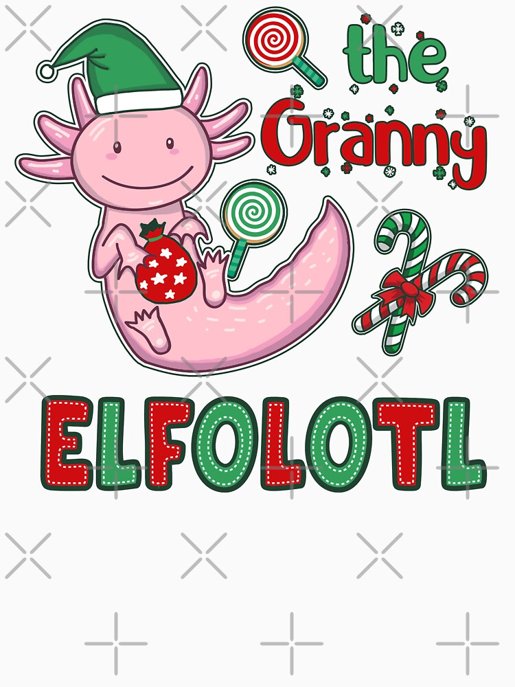 Christmas Axolotl Elf - The Granny Elfolotl by GrimButterfly