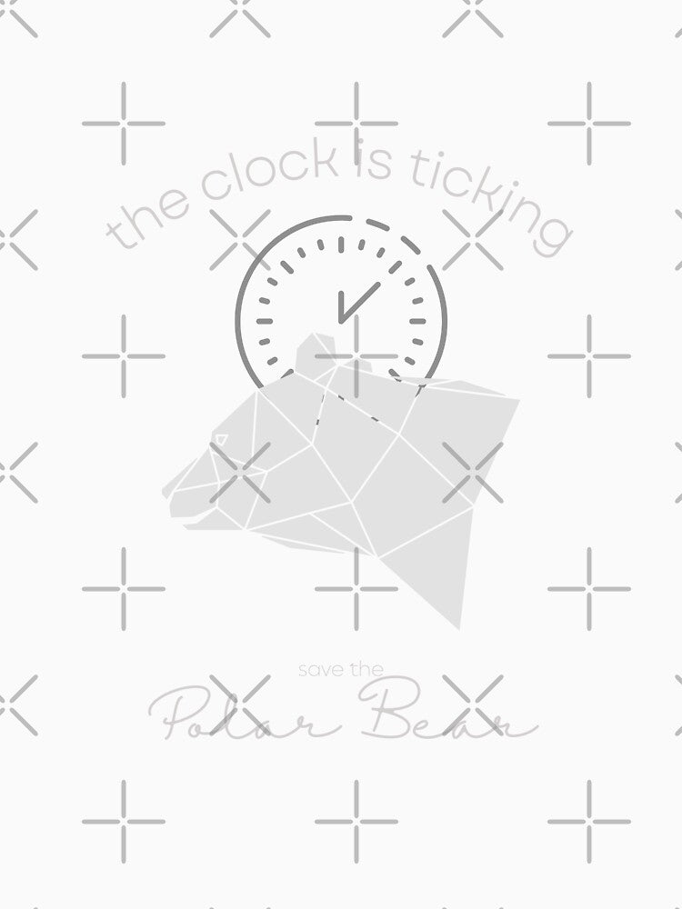Save The Polar Bear The Clock is Ticking Clock by MagicWolfStar
