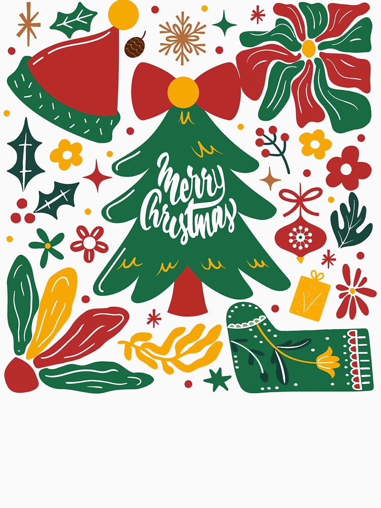 Merry and Bright Christmas Hand Drawn by Zacharieello