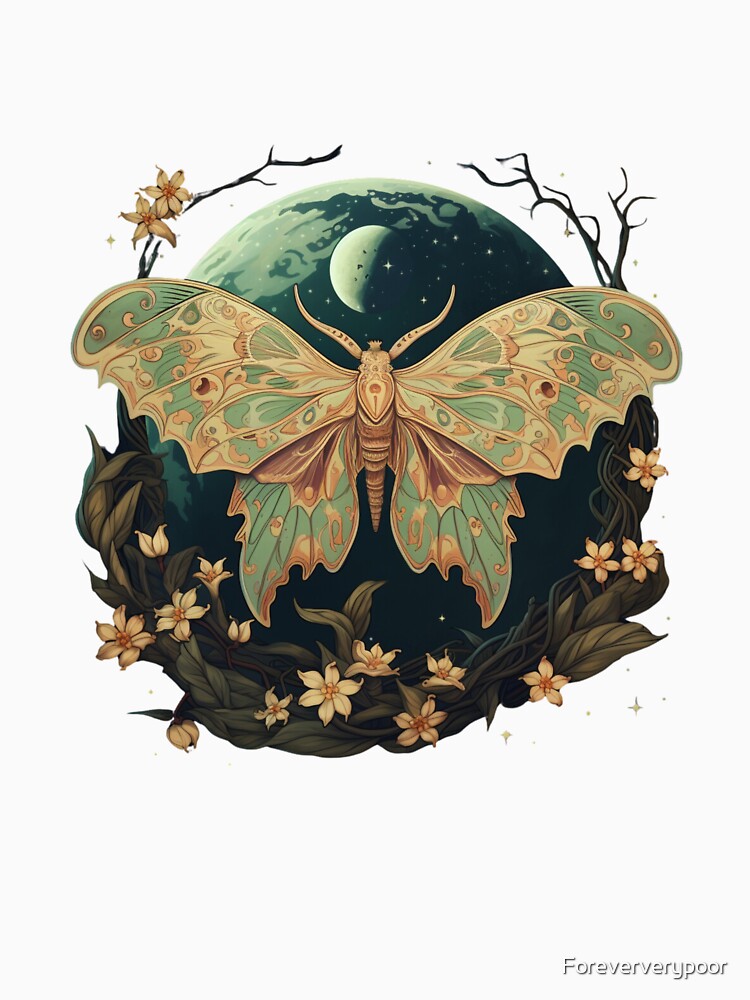 Chinese Moon Moth by Foreververypoor