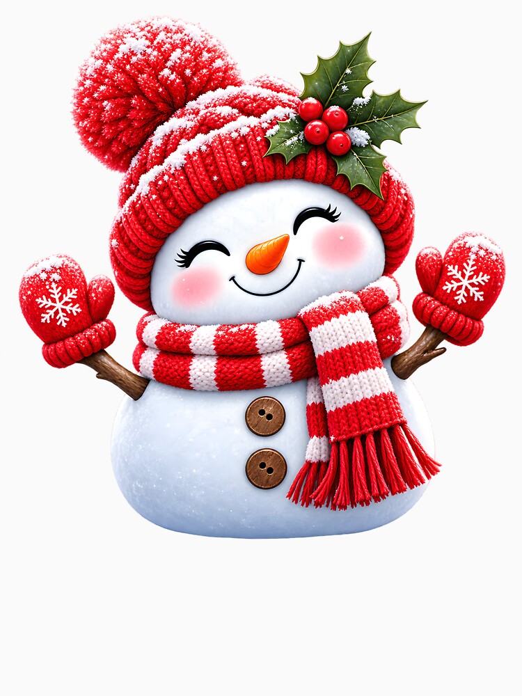 Cute Cozy Winter Snowman by TinyWeird