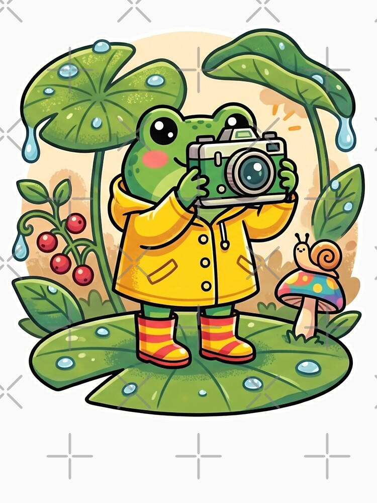 Nature Photographer Frog – Cute Adventure Cartoon Forest Aesthetic by ArtsyExplorer