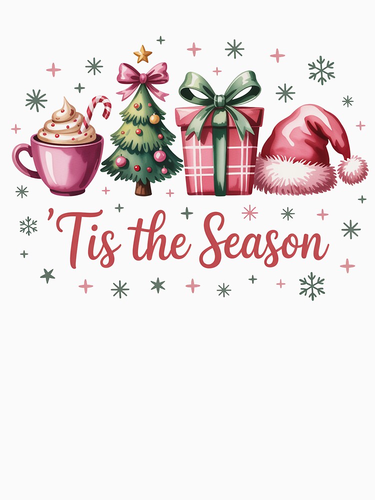 Tis The Season Christmas Sweatshirt | Cozy Holiday Pullover | Cute Winter Aesthetic Outfit | Festive Gift for Her 2025 | Christmas Graphic Sweater by sweary12