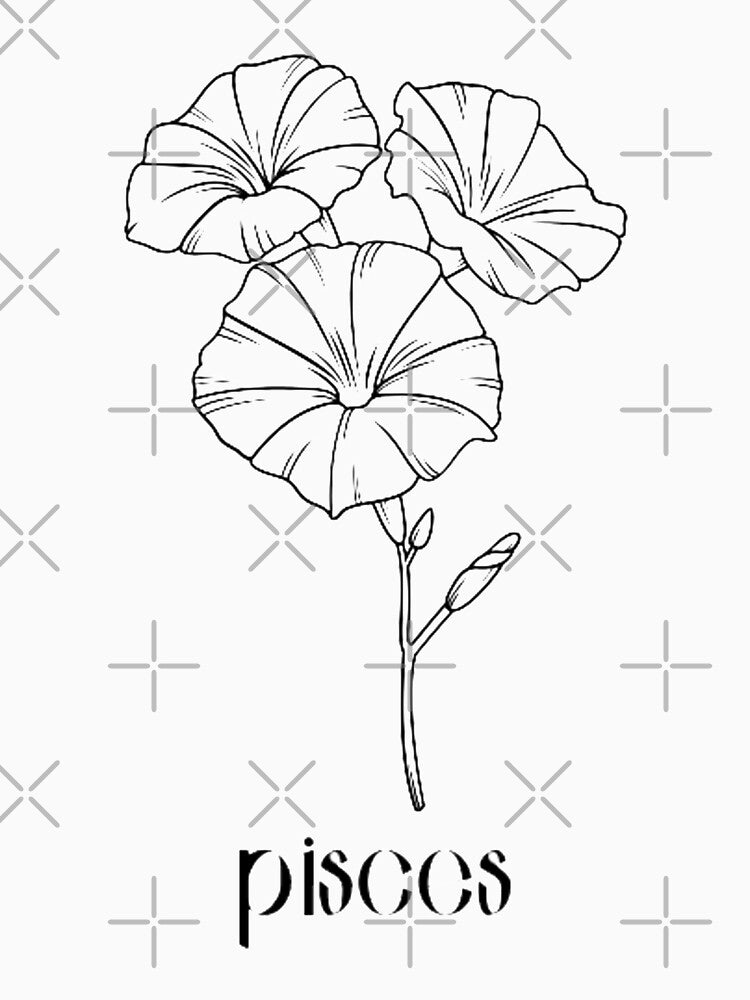 ''pisces'' black and white flower by Uylia7