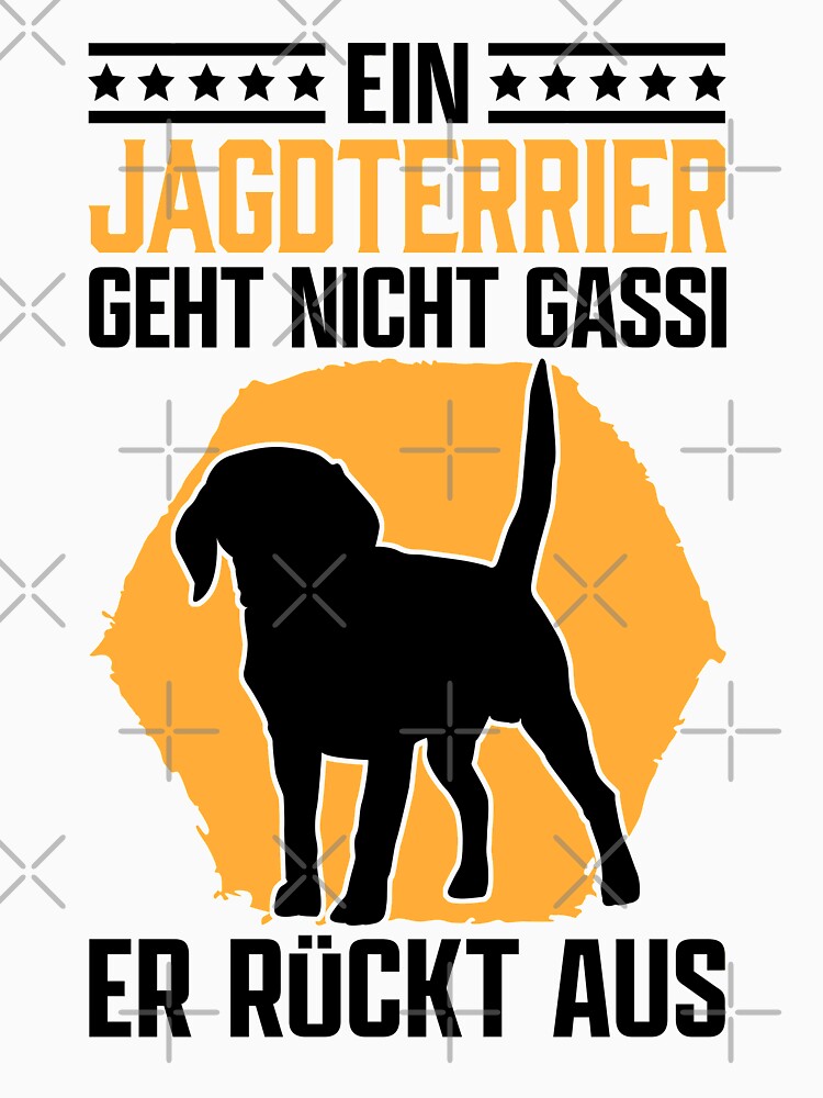 German Jagdterrier go for a walk hunting dog saying by madgrfx