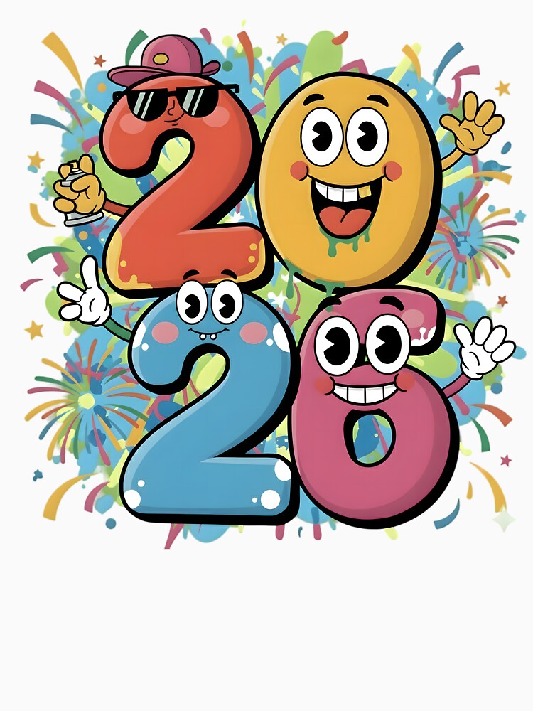Cute Cartoon 2026 Countdown Celebration by SoulenCify