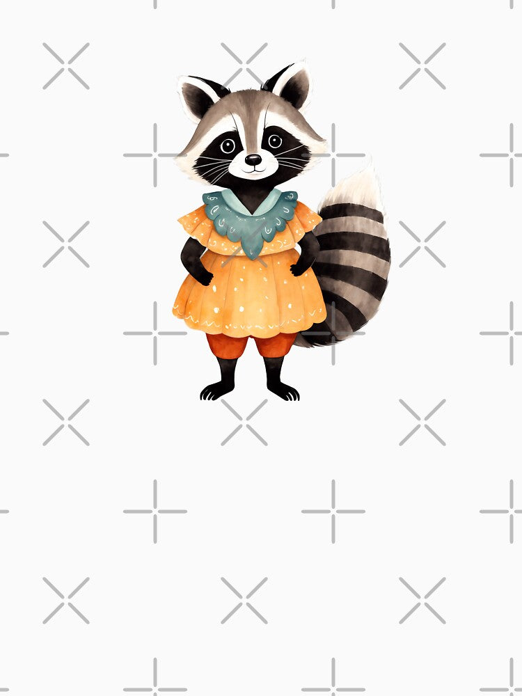 Watercolor Raccoon by Victoria Riabov