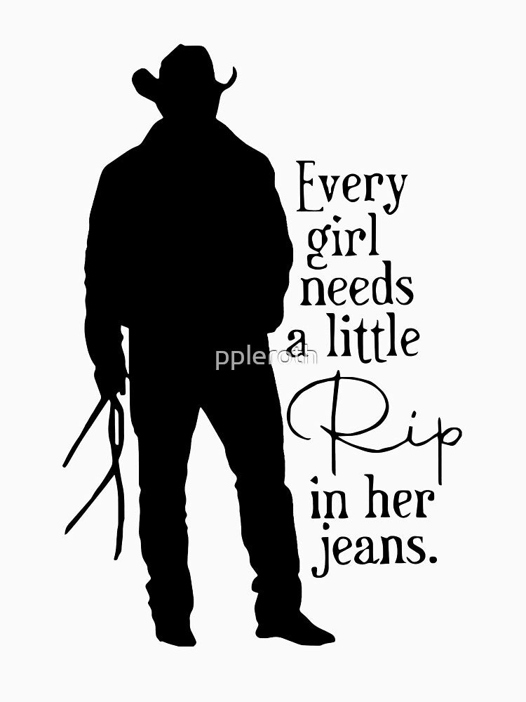 Every Girl Needs A Little Rip In Her Jeans Sweatshirt And T-Shirt, Trendy Movie Season 5 Shirt, Gift For RIP Lovers Shirt, Gift For Girls by ppleroth