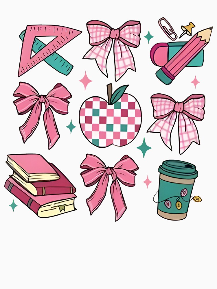 Merry Teacher Christmas, Pink Teacher Teams Holiday by Gwenaelbain