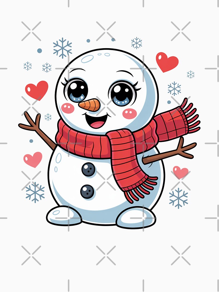 Cute Anime Snowman Christmas by MonkiFlipp