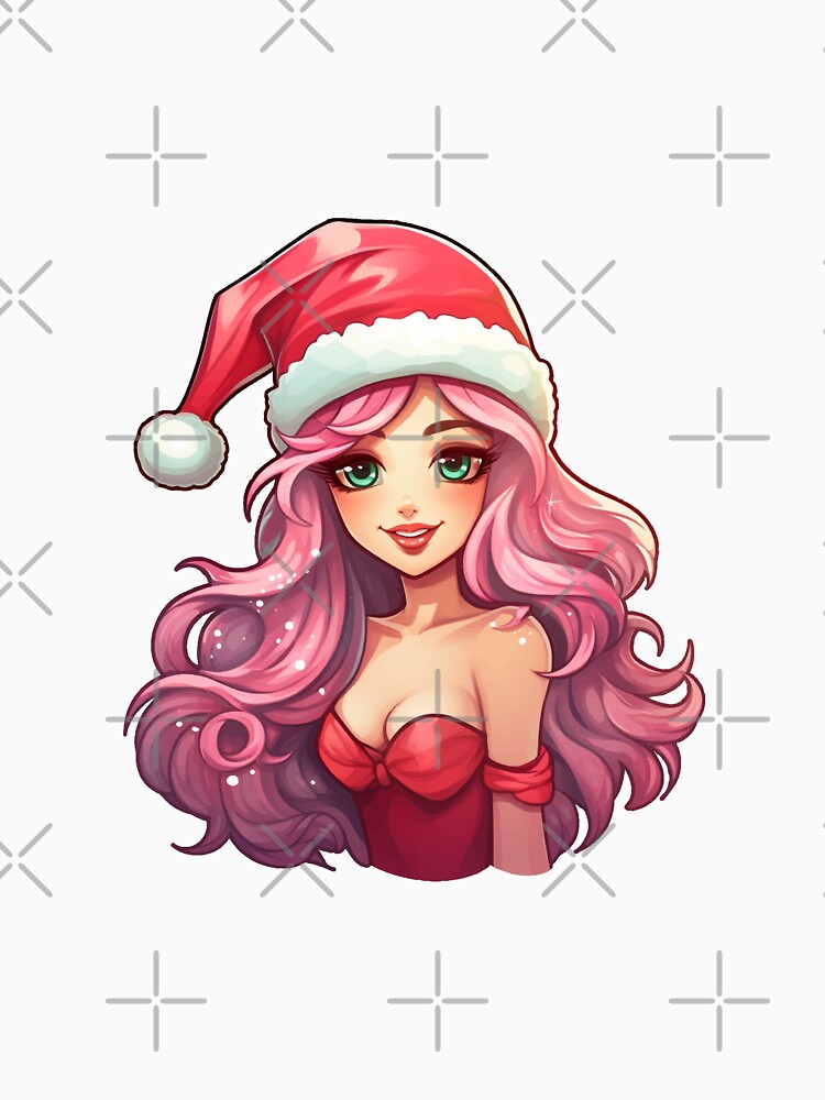 Pink Haired Girl - Christmas by VelvetRoom