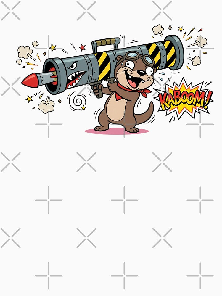 Funny Otter Rocket Launcher Kaboom Meme by jeshands