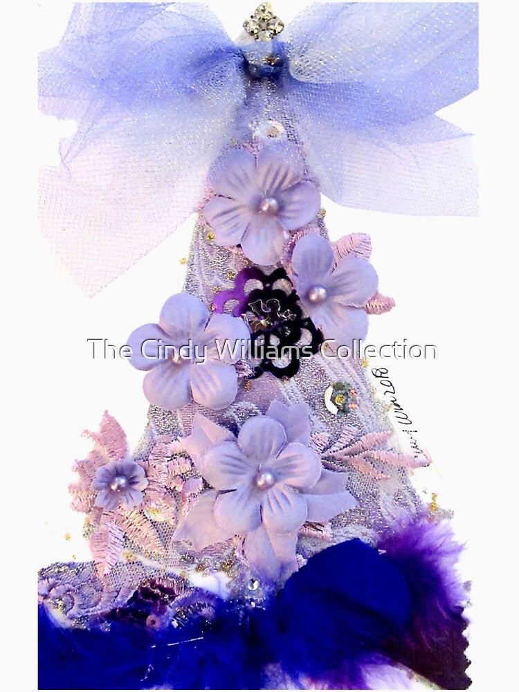 Christmas Tree in Lilac by The Cindy Williams Collection