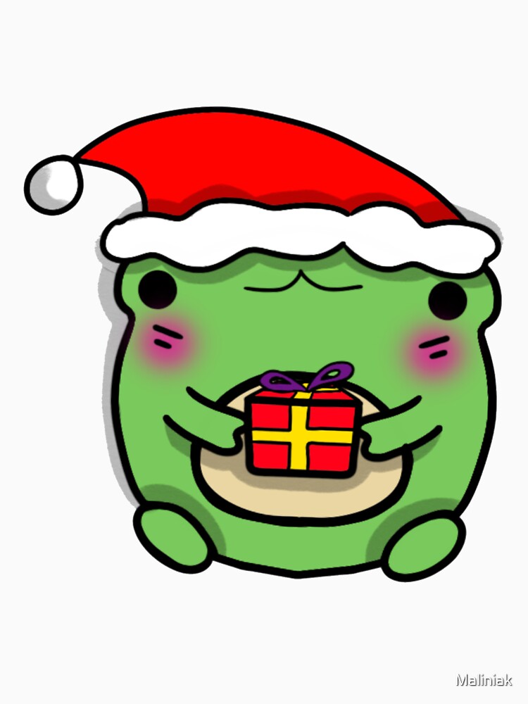 Kawaii christmas frog by Maliniak
