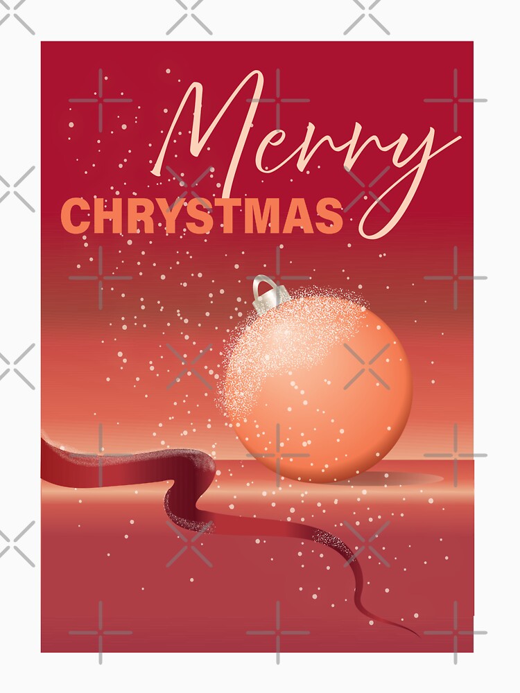 Merry Christmas Ornament - Holiday Gift Print by photossmirnov