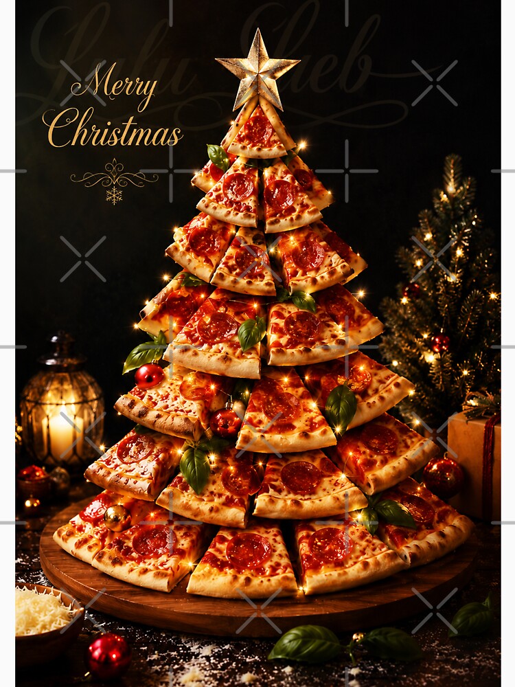 Merry Christmas – Pizza Christmas Tree by LuluLeb