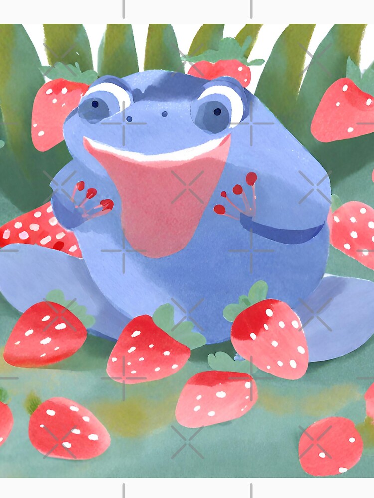 Frog in Strawberry Paradise by NexCreation