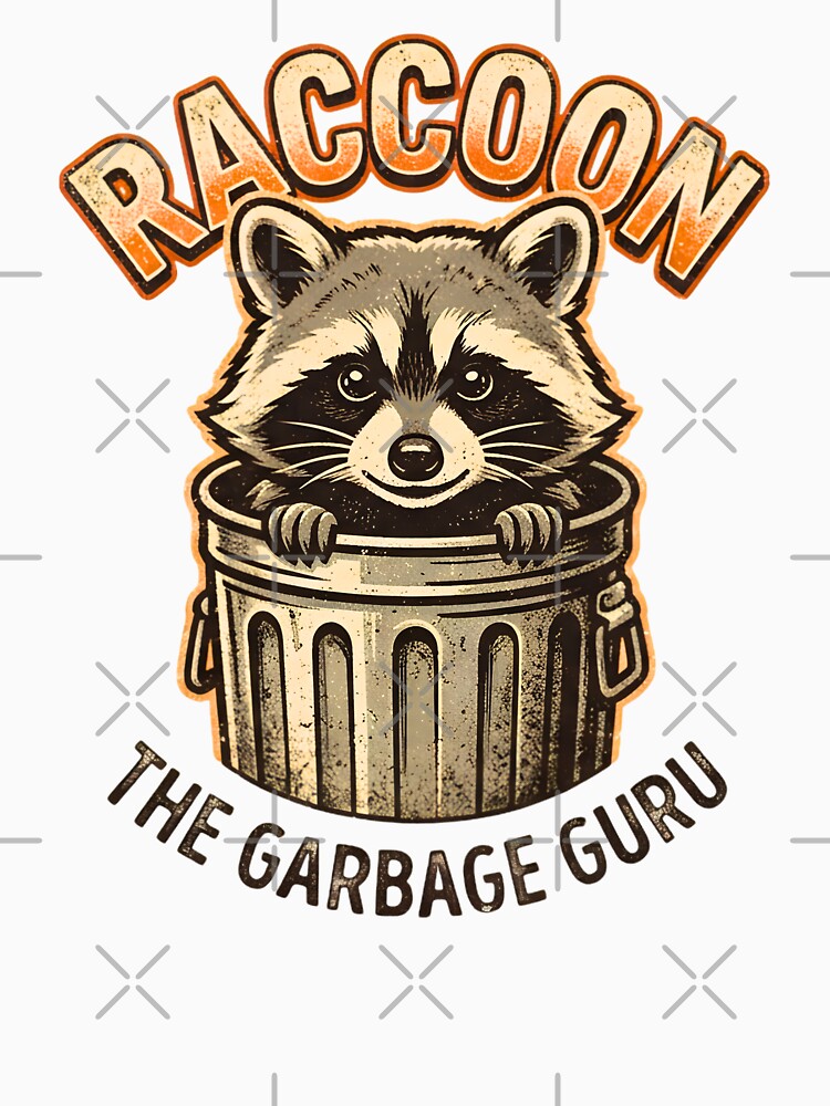 The Cutest Trash Raccoon Tee! - Raccoon The Garbage Guru Shirt by Freestyle Shop
