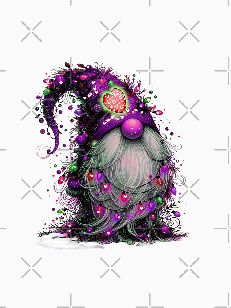 Cute Purple Santa Christmas Gnome by ShreecreatE