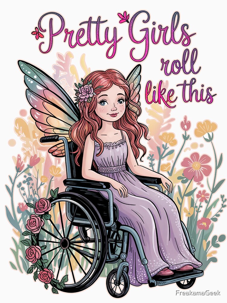 Fairy In A Wheelchair Fairy Disability Pride Fairycore Girl by FreakamaGeek