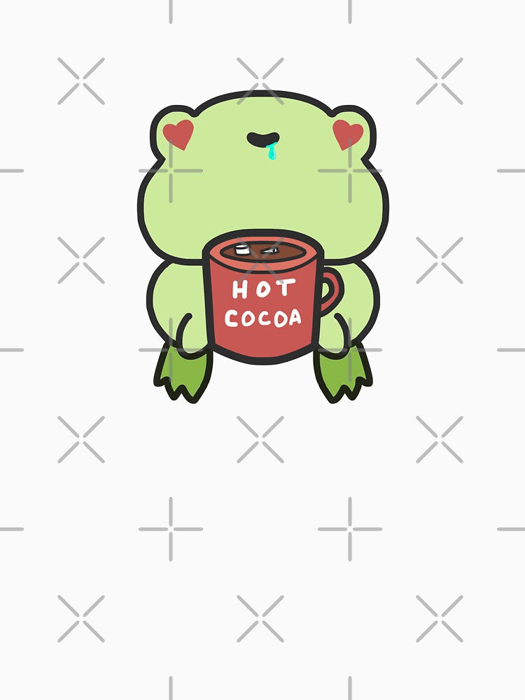Frog Hot Cocoa Cozy Cute Handdrawn by patrick10reyes