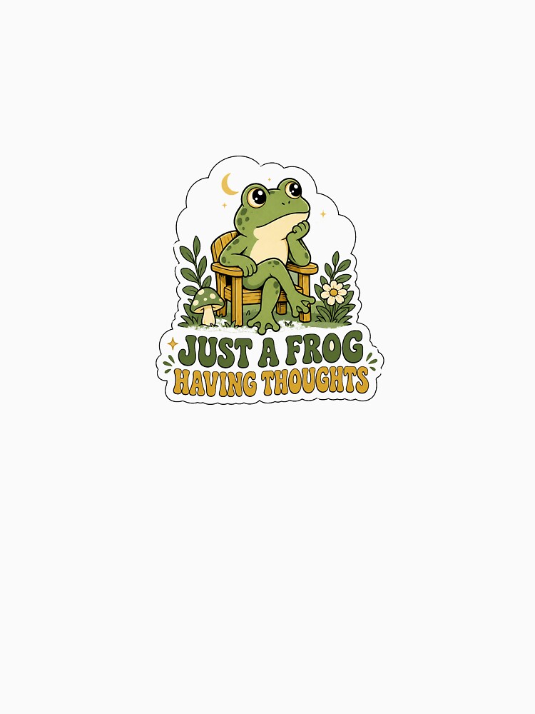 Frog Thoughts Gift - Just a Having by RedRubyBubble