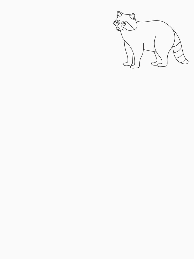 Raccoon Elegant 1 Line Art Gift by OneLine Studio