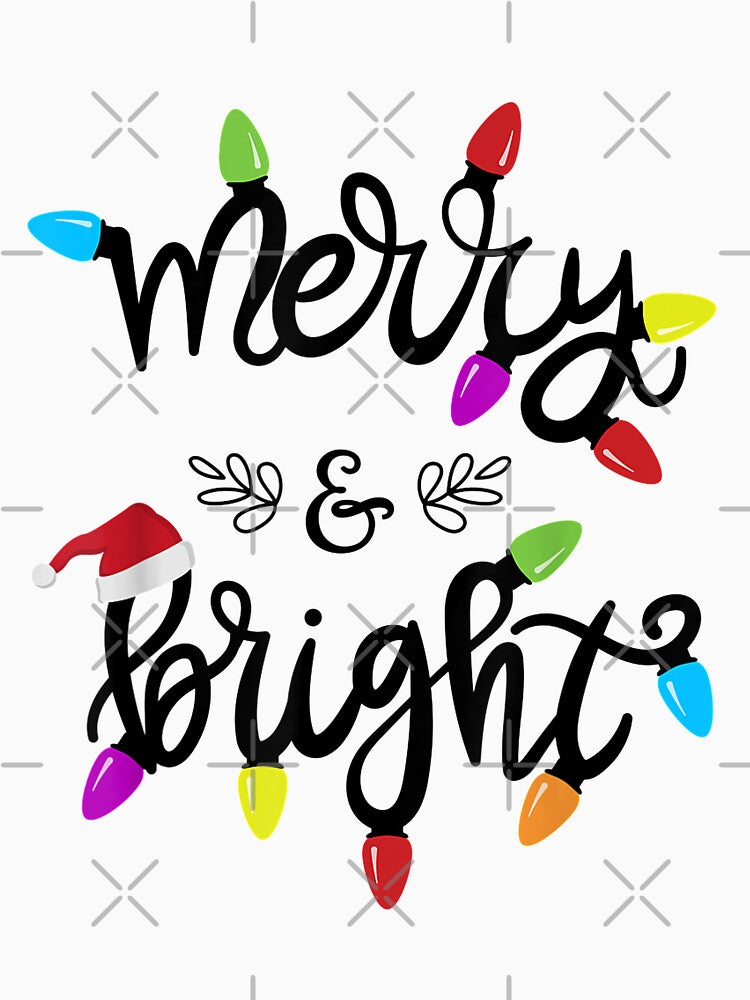 Funny Merry and Bright Christmas Lights Gift by blockerbab