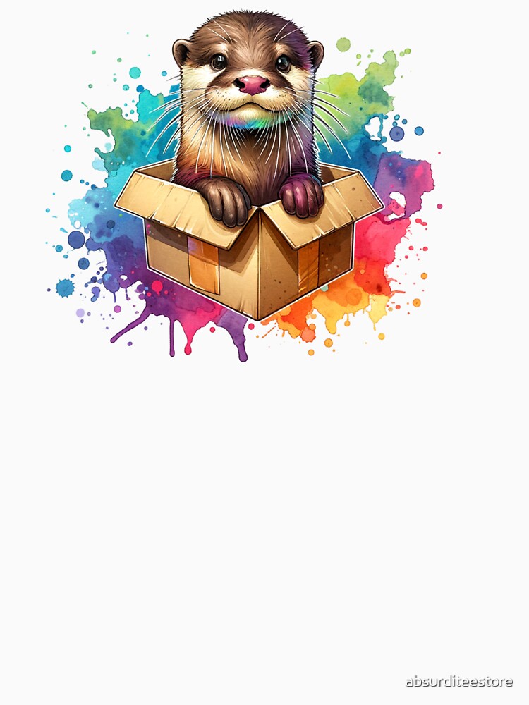 otter in a box by absurditeestore