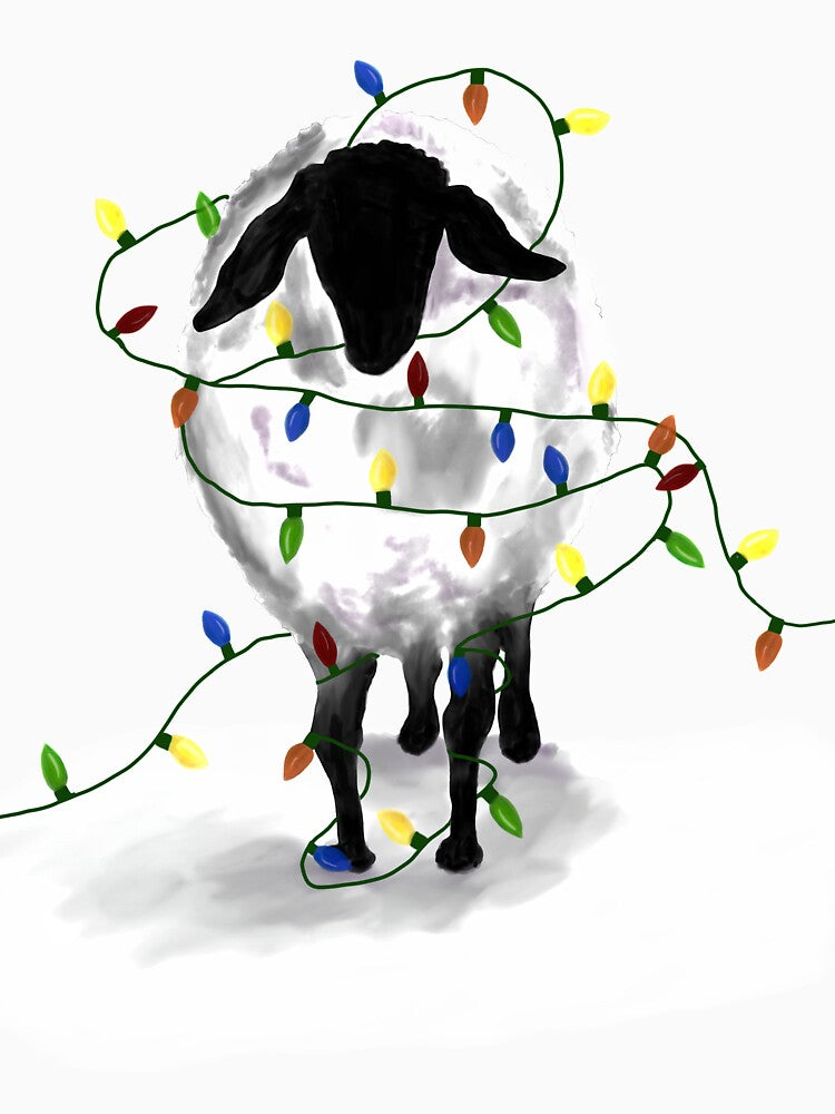 Christmas Sheep with Lights by Cedarrue
