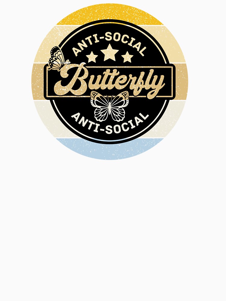 Anti-Social Butterfly Sunset by andieartco
