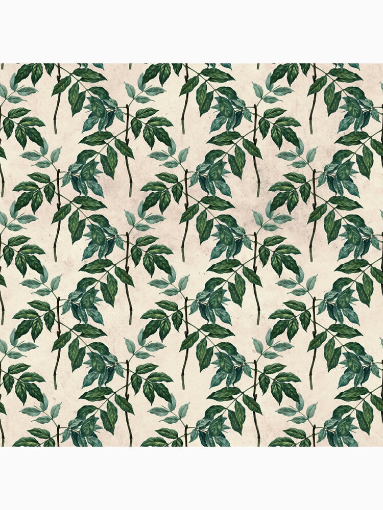 Vintage Forest Green Leaf Pattern by vintagetimeco