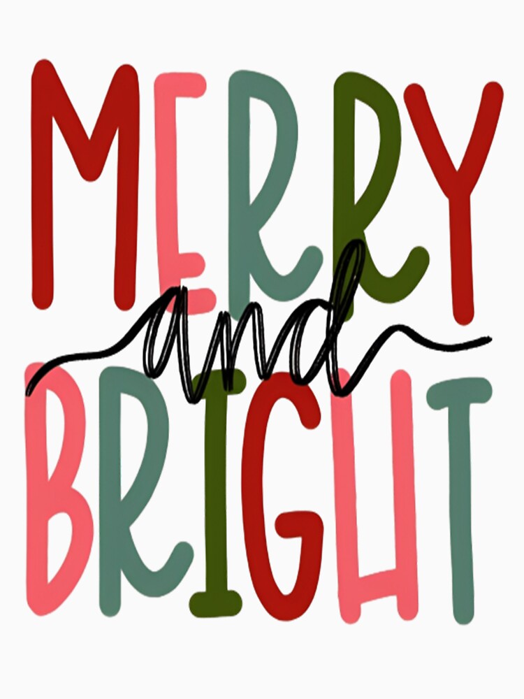 Merry and Bright, Christmas, Family Christmas, Christmas Sweatshirts for Women, Merry Christmas by tystock