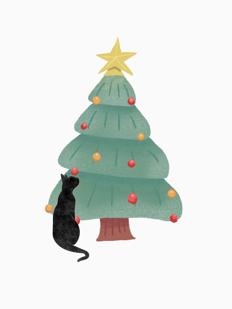 Christmas Black Cat by Catspeople