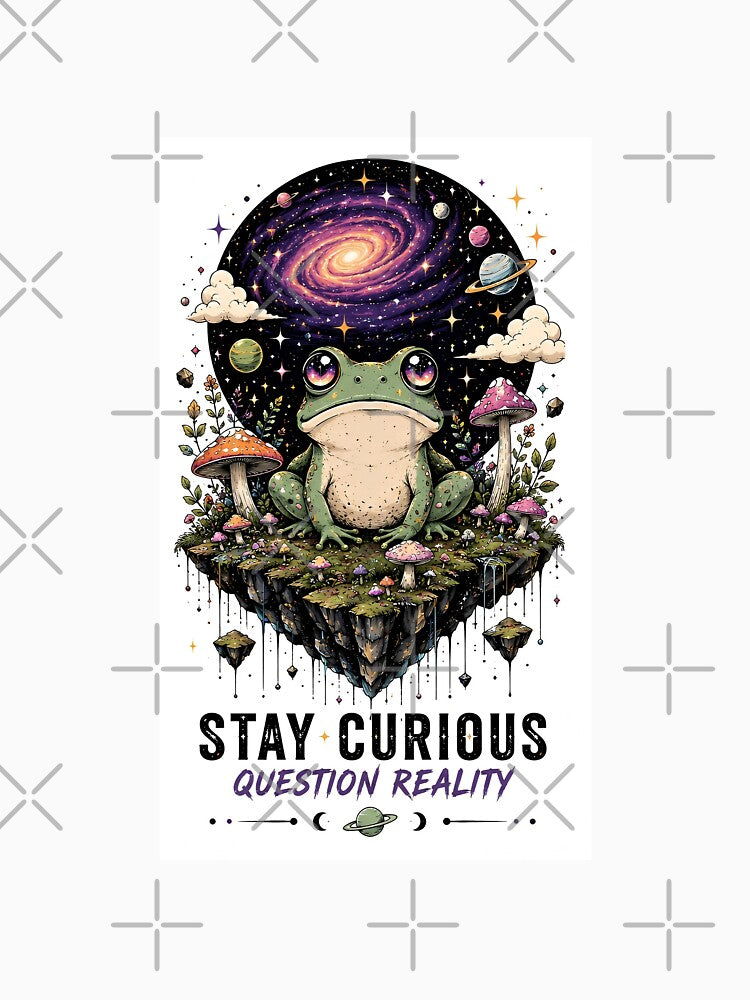 Curious Frog Galaxy Fantasy Illustration by Amr Siam