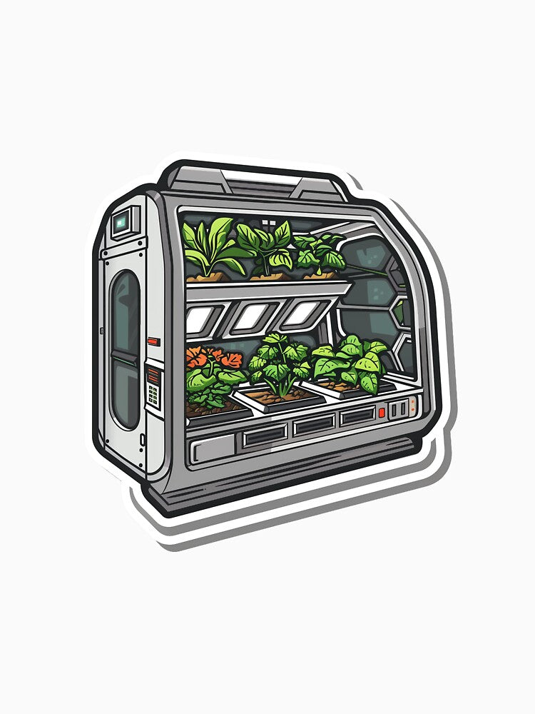 A futuristic space station garden by Chr002
