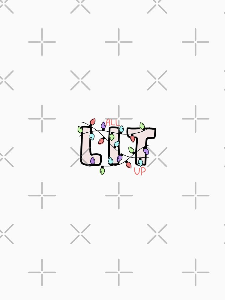 All Lit Up Christmas Sticker by morganmacaw