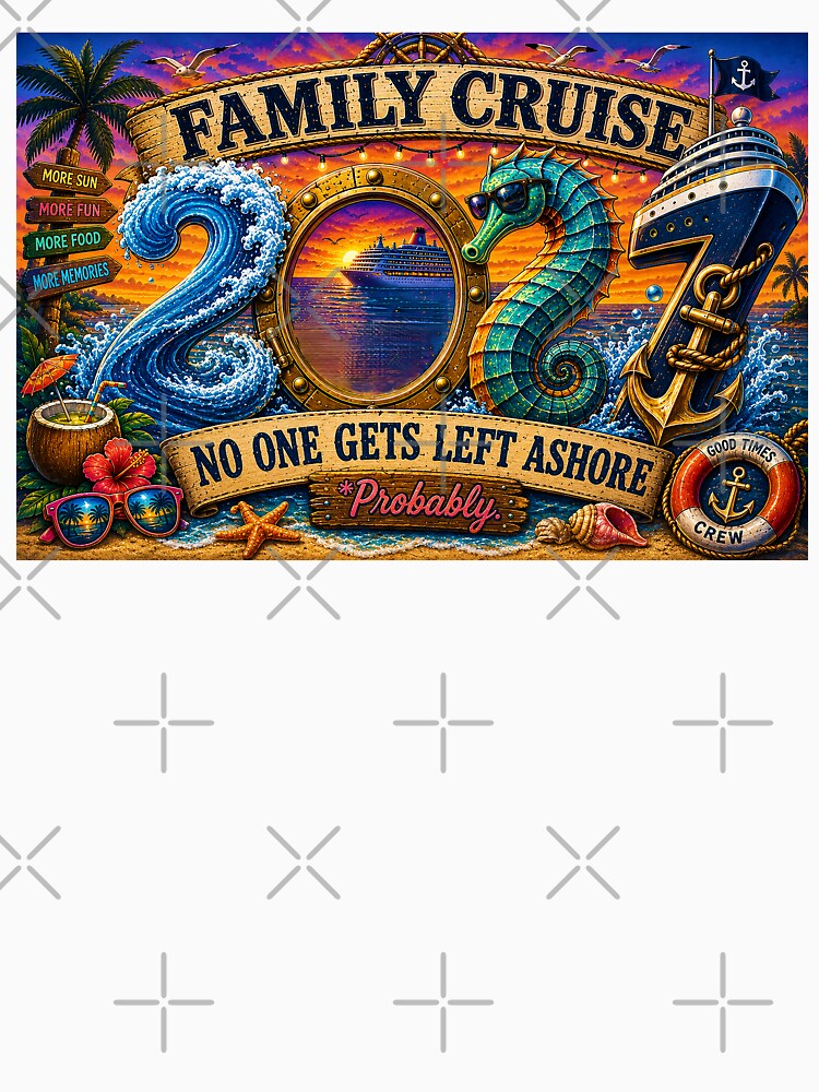 TRAVEL COLLECTION - FAMILY CRUISE - 2027 - NO ONE GETS LEFT ASHORE - PROBABLY by WheelieGdArt